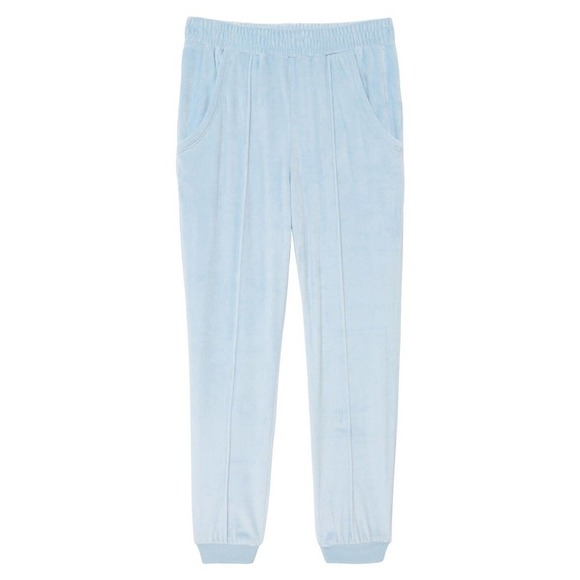 Zella Kids Velour Cozy Joggers Blue Cashmere Pull On Cozy Active Girl's M 8/10